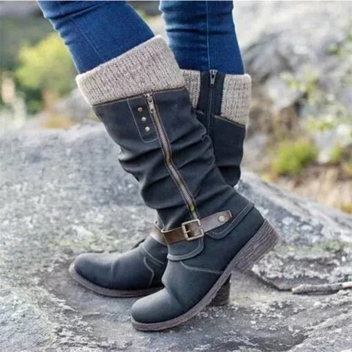 Ada | Women's Orthopedic Boots, Warm Winter Boots | The Dress Cellar | Black