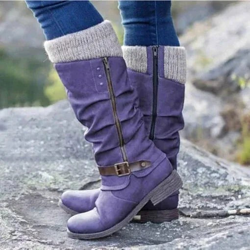 Ada | Women's Orthopedic Boots, Warm Winter Boots | The Dress Cellar | Purple