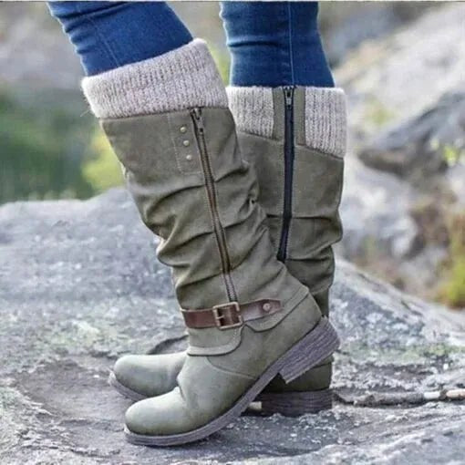 Ada | Women's Orthopedic Boots, Warm Winter Boots | The Dress Cellar | Grey