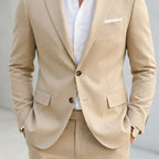 Adam | Men's Two-Piece Linen Suit, Modern Linen Suit | The Dress Cellar
