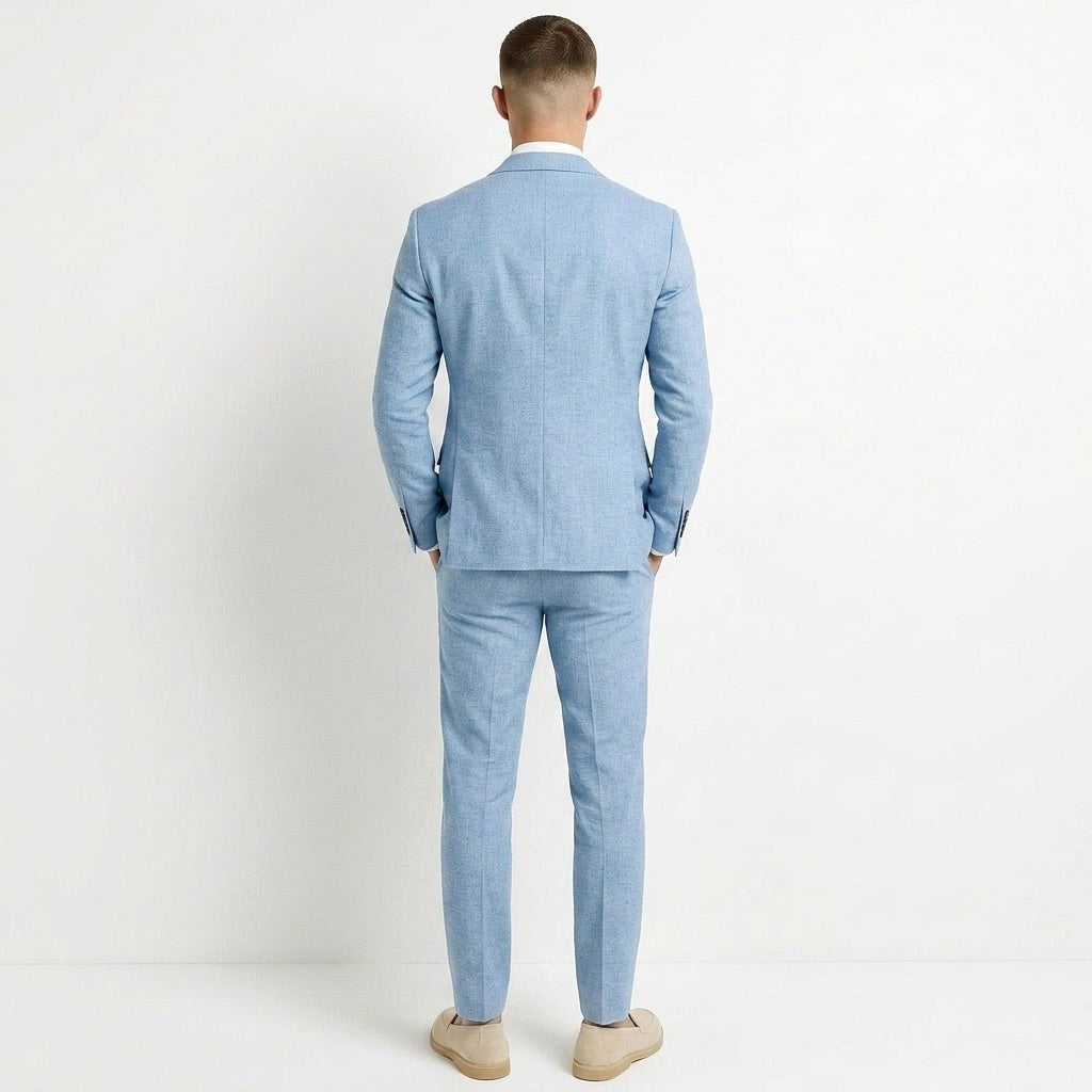 Adam | Men's Two-Piece Linen Suit, Modern Linen Suit | The Dress Cellar