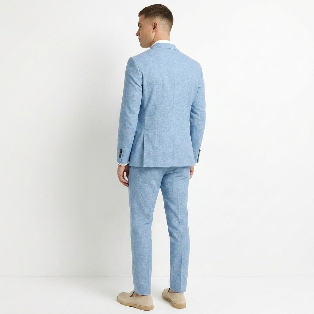 Adam | Men's Two-Piece Linen Suit, Modern Linen Suit | The Dress Cellar