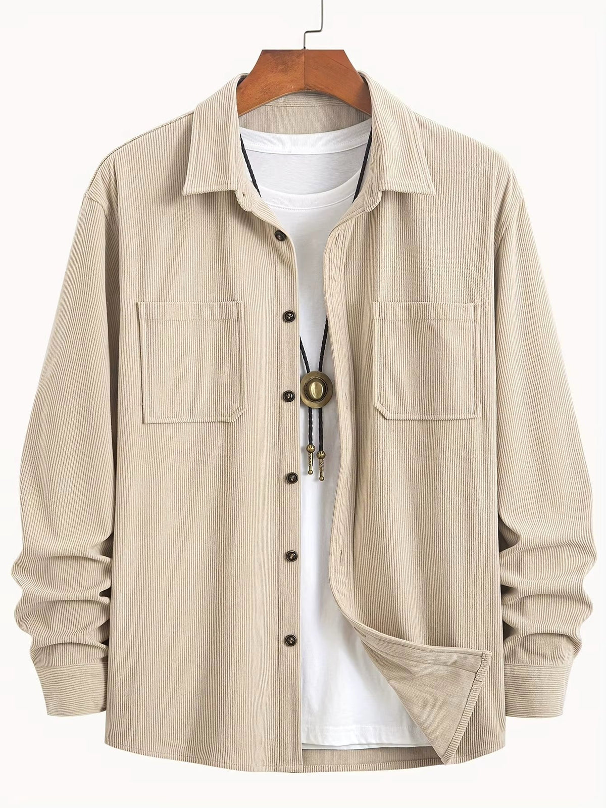 Peter | Men's Corduroy Utility Shirt, Relaxed-Fit Casual Shirt | The Dress Cellar