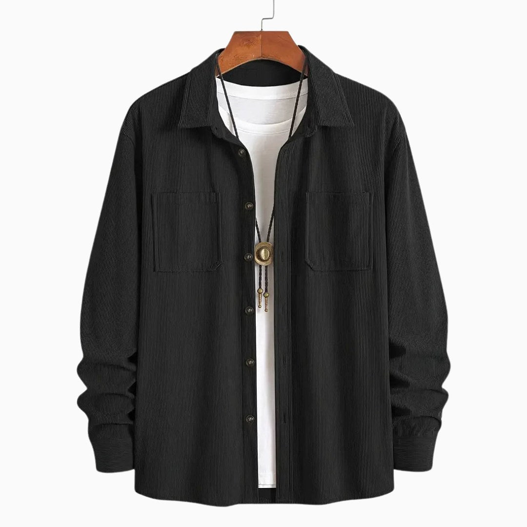 Peter | Men's Corduroy Utility Shirt, Relaxed-Fit Casual Shirt | The Dress Cellar