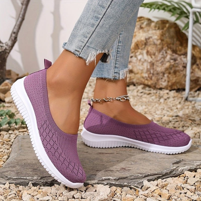 Adeline | Women's Orthopaedic Slip-On Trainers, Lightweight Comfort Shoes | The Dress Cellar | Black