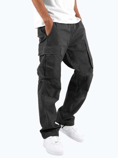 Aidan | Men's Relaxed Fit Cargo Trousers, Straight-Leg Practical Trousers | The Dress Cellar