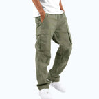 Aidan | Men's Relaxed Fit Cargo Trousers, Straight-Leg Practical Trousers | The Dress Cellar