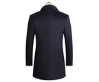 Aiden | Men's Long Winter Coat with Classic Tailoring, Refined Autumn Coat | The Dress Cellar