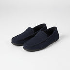 Garrett | Men's Suede-Effect Slip-On Loafers, Flexible Sole Loafers | The Dress Cellar