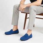 Garrett | Men's Suede-Effect Slip-On Loafers, Flexible Sole Loafers | The Dress Cellar