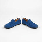 Garrett | Men's Suede-Effect Slip-On Loafers, Flexible Sole Loafers | The Dress Cellar