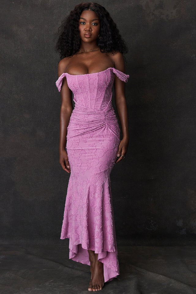 Alicja | Women's Lace Evening Dress with Fitted Silhouette, Elegant Evening Dress | The Dress Cellar