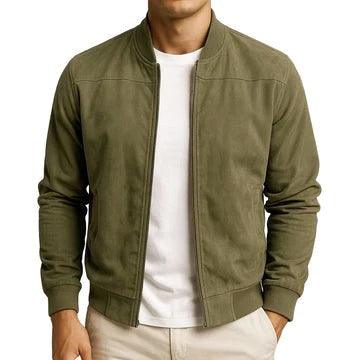 Alistair | Men's Bomber Jacket with Clean Lines, Modern Classic Bomber Jacket | The Dress Cellar