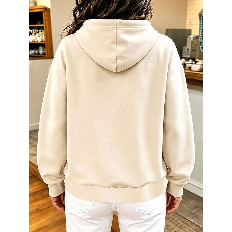 Allison | Women's Cozy Hooded Hoodie, Relaxed Autumn Sweater | The Dress Cellar