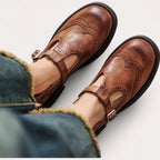 Amber | Women's Orthopedic Mary Jane Shoes - Brown