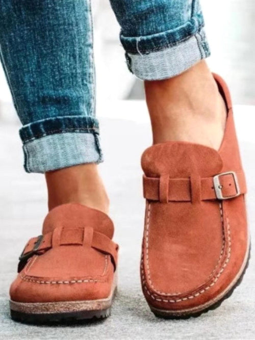 Amberly | Women's Comfort Clogs - Terracotta