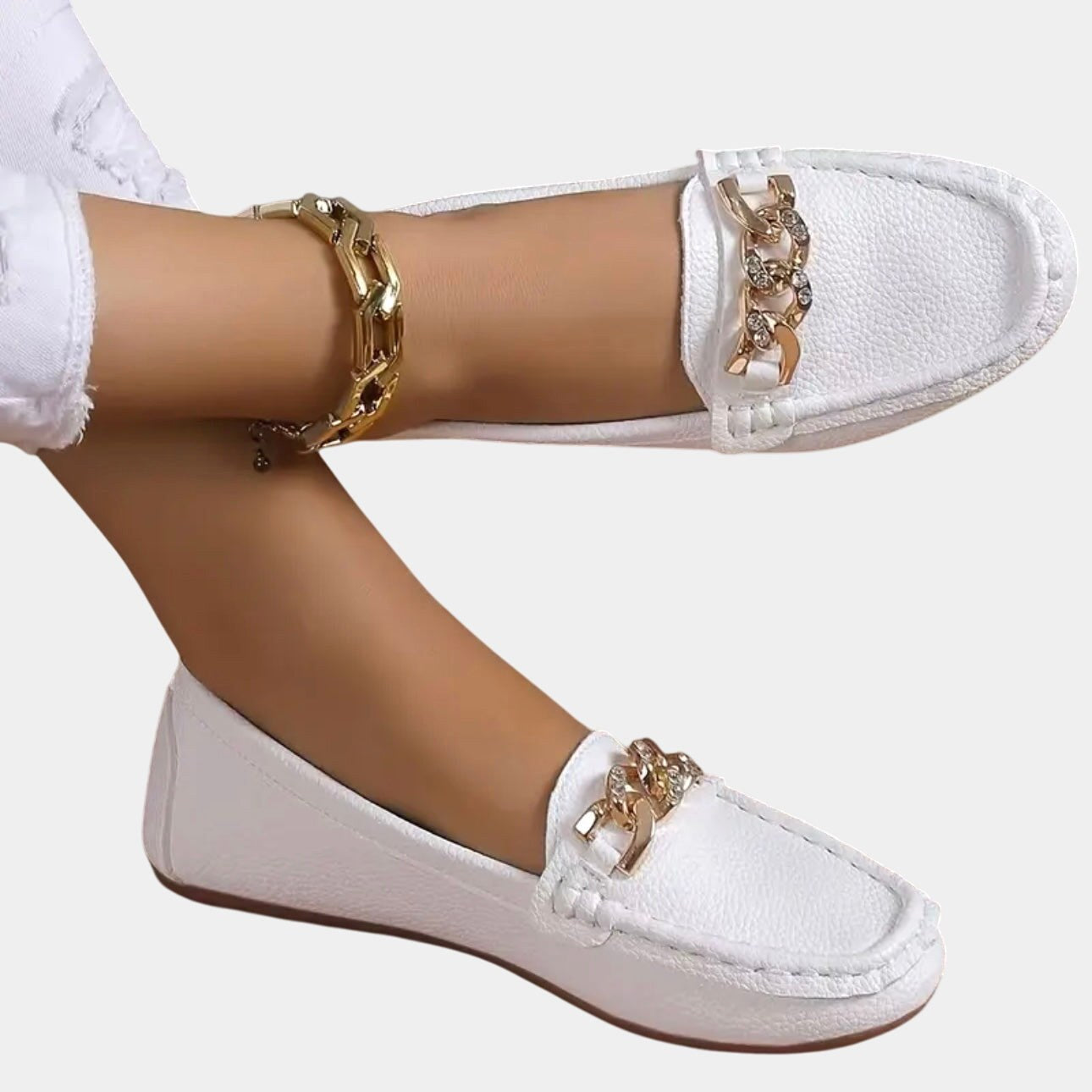 Amelia | Women's Orthopedic Loafers - White