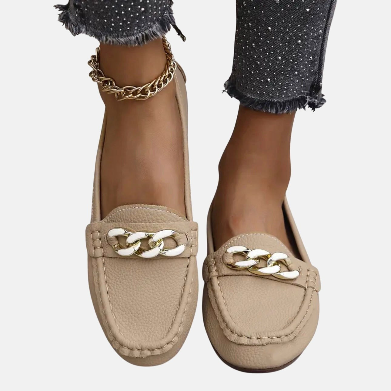 Amelia | Women's Orthopedic Loafers - Beige