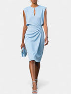 Amelia | Women's Sophisticated Midi Dress - Black