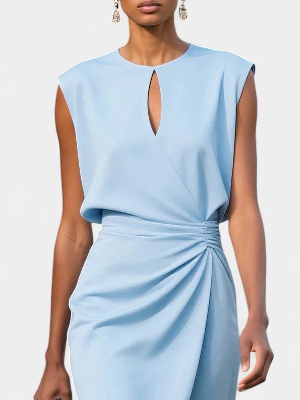 Amelia | Women's Sophisticated Midi Dress - Red