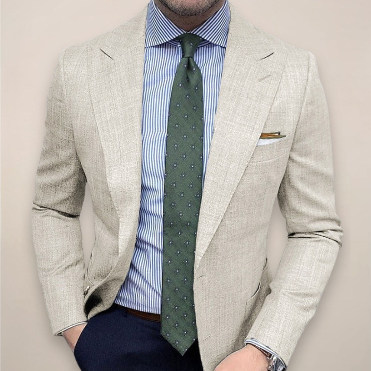 Andrew | Men's Textured Sport Coat, Single-Breasted Tailored Jacket | The Dress Cellar