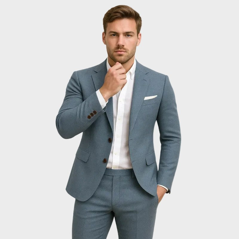 Andrew | Men's Slim-Fit Suit with Lapels, Two-Piece Suit | The Dress Cellar