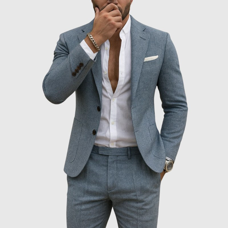 Andrew | Men's Slim-Fit Suit with Lapels, Two-Piece Suit | The Dress Cellar