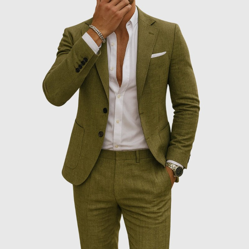 Andrew | Men's Slim-Fit Suit with Lapels, Two-Piece Suit | The Dress Cellar