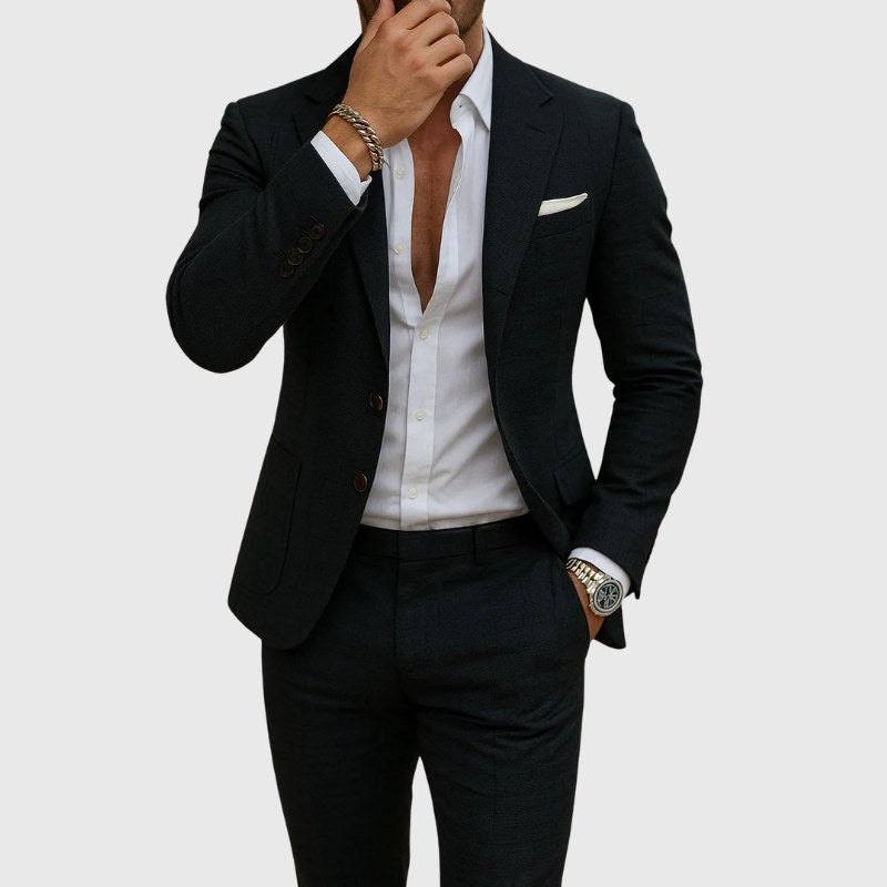Andrew | Men's Slim-Fit Suit with Lapels, Two-Piece Suit | The Dress Cellar