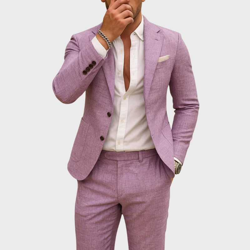 Andrew | Men's Slim-Fit Suit with Lapels, Two-Piece Suit | The Dress Cellar