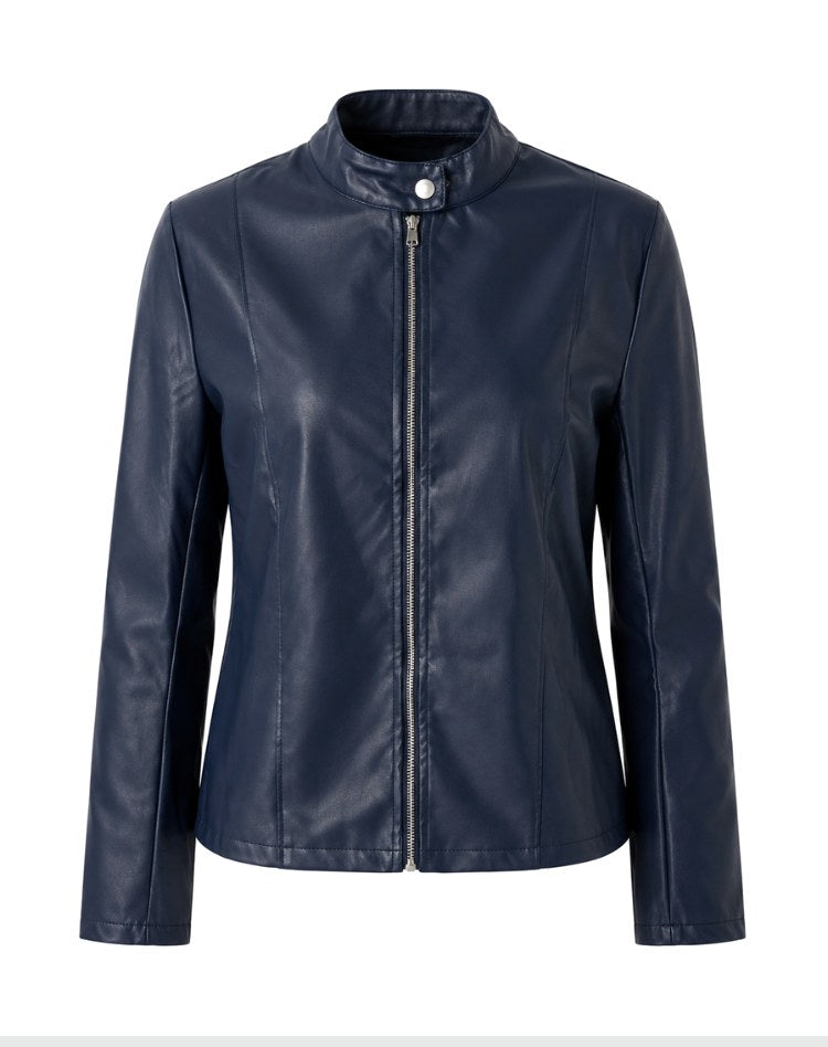 Arabella | Women's Tailored Leather Jacket with Zip Fastening, Classic Leather Jacket | The Dress Cellar