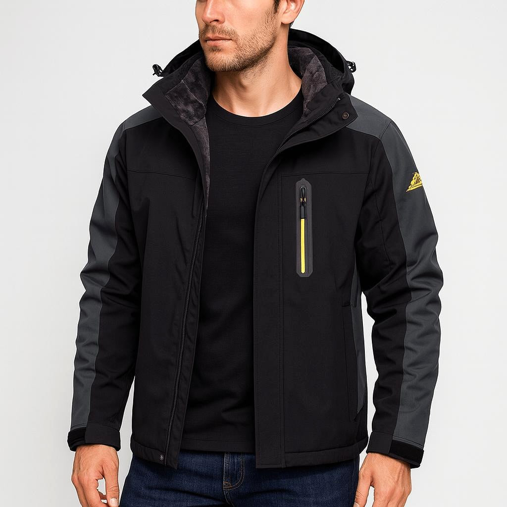 Marcus | Men's Waterproof Breathable Outdoor Jacket, Hooded Rain Jacket | The Dress Cellar