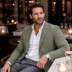 Alexander | Men's Linen Blazer in Smart Casual Style, Lightweight Summer Jacket | The Dress Cellar
