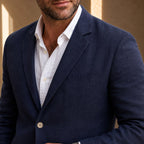 Alexander | Men's Linen Blazer in Smart Casual Style, Lightweight Summer Jacket | The Dress Cellar