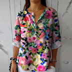 Arlene | Women's Chic Floral Print Blouse - image 6