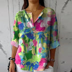 Arlene | Women's Chic Floral Print Blouse - image 8