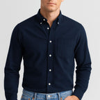 Stephen | Men's Long-Sleeve Cotton Shirt, Classic Button-Up Shirt | The Dress Cellar