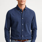 Stephen | Men's Long-Sleeve Cotton Shirt, Classic Button-Up Shirt | The Dress Cellar