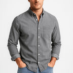 Stephen | Men's Long-Sleeve Cotton Shirt, Classic Button-Up Shirt | The Dress Cellar