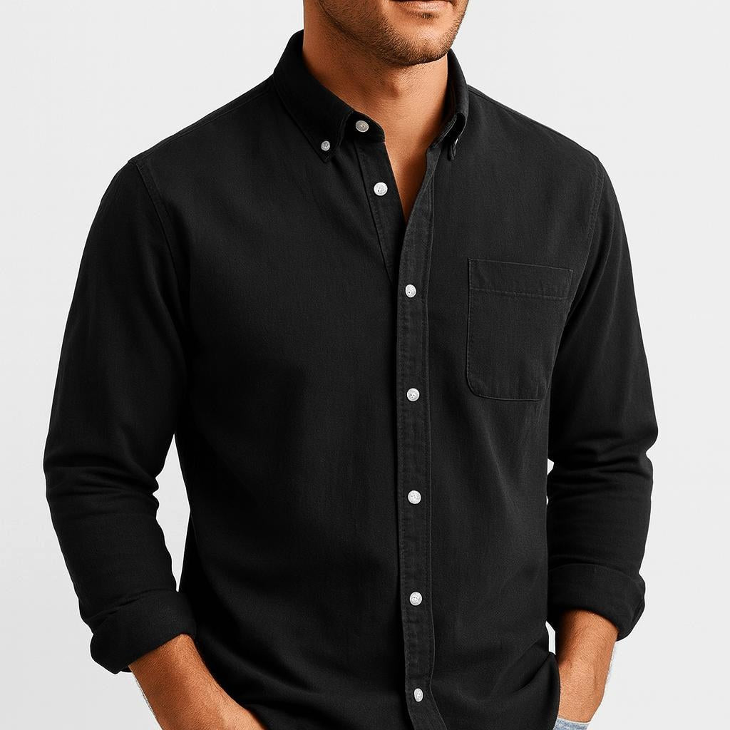 Stephen | Men's Long-Sleeve Cotton Shirt, Classic Button-Up Shirt | The Dress Cellar