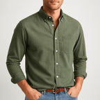 Stephen | Men's Long-Sleeve Cotton Shirt, Classic Button-Up Shirt | The Dress Cellar