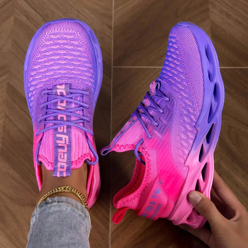 Audrey | Women's Orthopedic Sneakers - Red and Purple