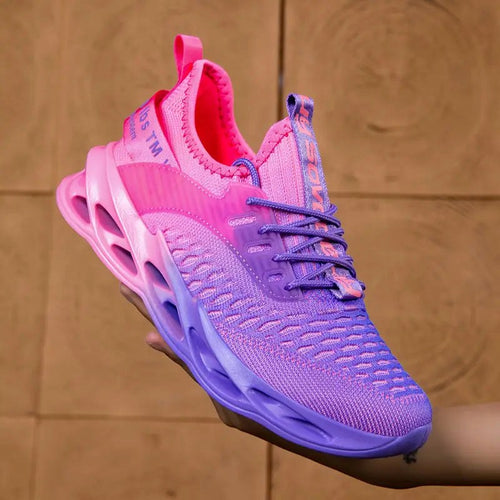 Audrey | Women's Orthopedic Sneakers - Pink and Blue