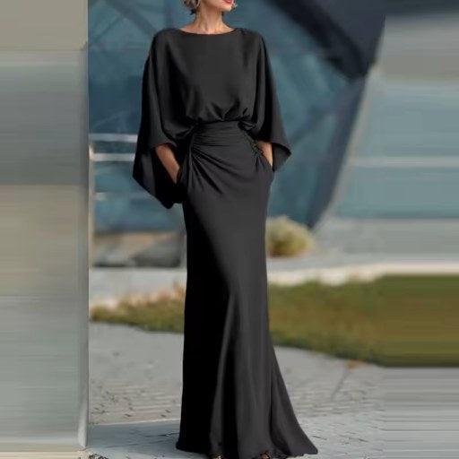 Reagan | Women's Sleeveless V-Neck Midi Dress, Breathable Summer Dress | The Dress Cellar