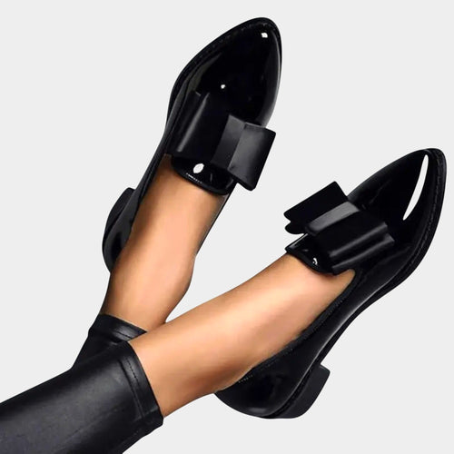 Avery | Women's Comfortable Slip-On Loafers - Black