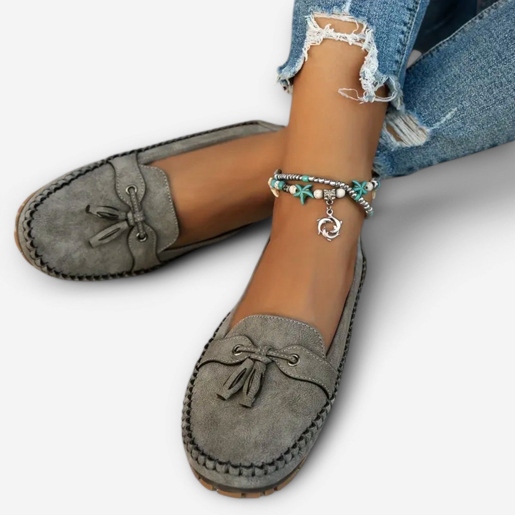 Avery | Women's Orthopedic Loafers - Grey