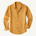 Bart | Men's Long-Sleeve Linen Shirt, Loose-Fitting Summer Shirt | The Dress Cellar