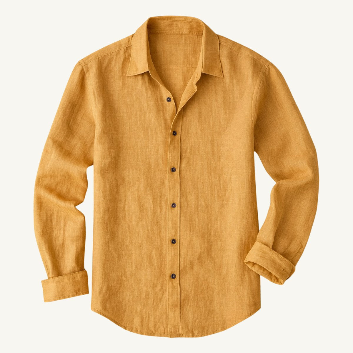 Bart | Men's Long-Sleeve Linen Shirt, Loose-Fitting Summer Shirt | The Dress Cellar