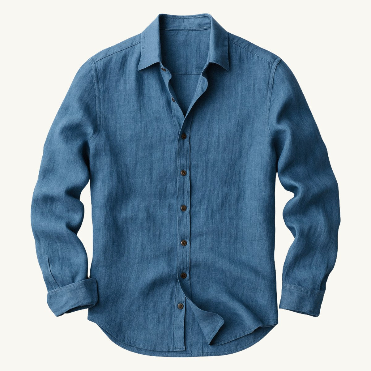 Bart | Men's Long-Sleeve Linen Shirt, Loose-Fitting Summer Shirt | The Dress Cellar