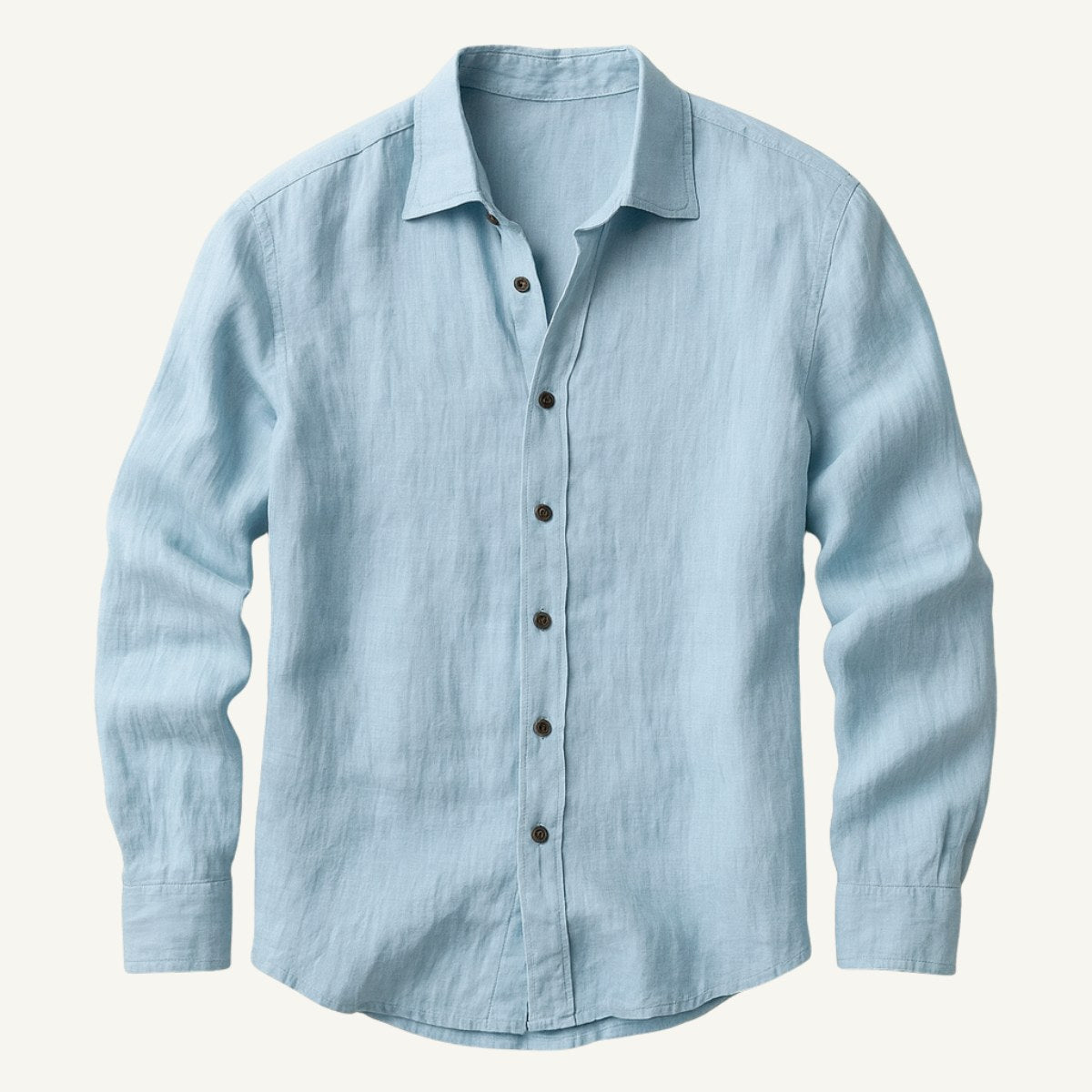 Bart | Men's Long-Sleeve Linen Shirt, Loose-Fitting Summer Shirt | The Dress Cellar